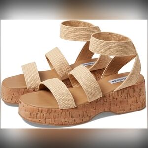 Steve Madden® Sashes Sandals, NWT, size 8, tan color (without the original box)